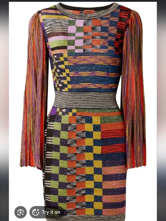 Missoni Dresses & Skirts - Missoni Aboto Multicolor Knit Mini Dress 38